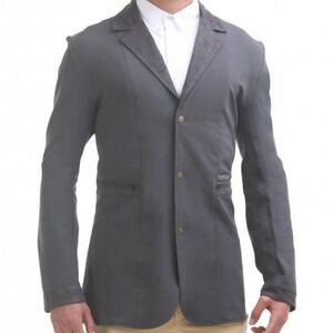 TuffRider Mens Oslo Show Coat Size XL Charcoal Equestrian Performance Jacket